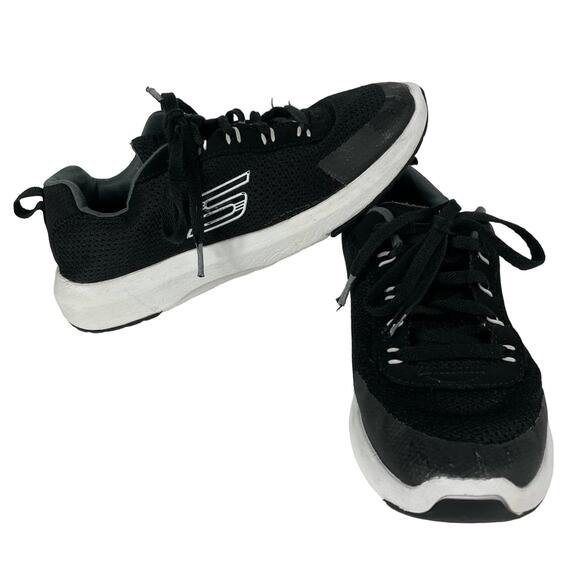Mens Skechers Black Sneakers Size 5 - Picture 1 of 7